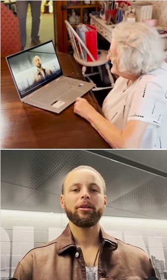 Stephen Curry親自回應Grandma Kitty的全心支持,並邀請她來現場看比賽 3 螢幕擷取畫面 2025 01 21 172255